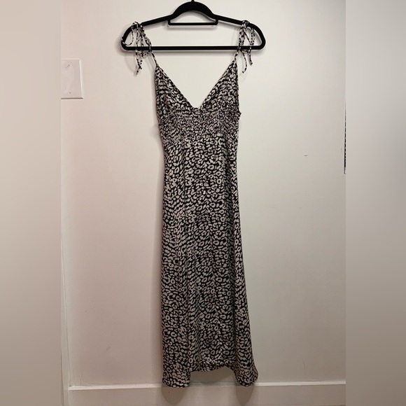 Silky Animal Print Dress - Picture 2 of 5